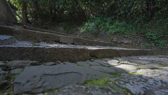 【正版素材】台阶石阶楼梯步道古道视频素材模板下载