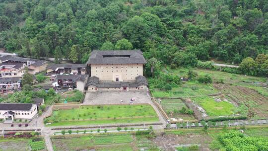 福建土楼云水谣怀远楼航拍漳州南靖土楼