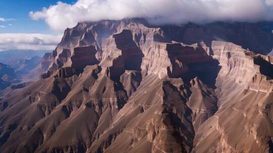 壮观的高山峡谷自然景观