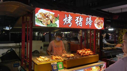 扬州街头夜市美食