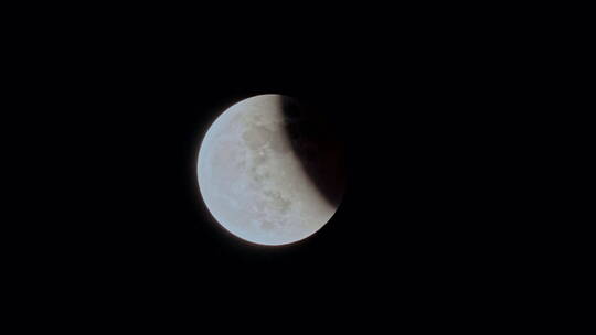 月全食红月亮血月月掩天王星中秋节实拍