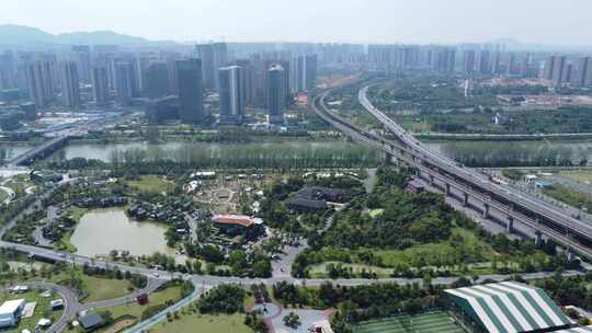 【4K30帧】湖南长沙月亮岛航拍无人机