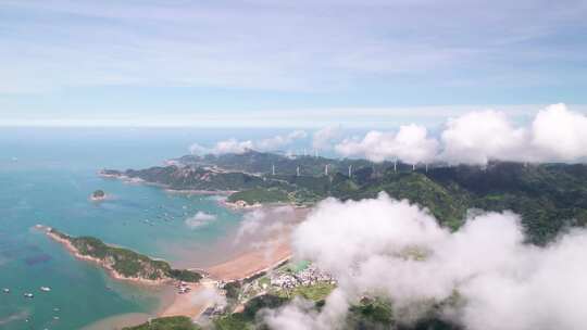 福建宁德霞浦大京沙滩风景航拍