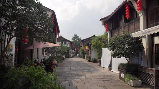 杭州小河直街历史文化街景视频素材模板下载