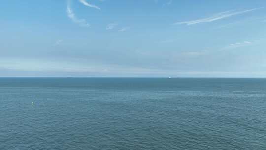 蓝色大海航拍飞向大海天空海洋风景唯美大海