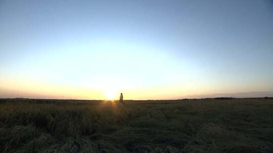 夕阳落日晚霞视频素材模板下载