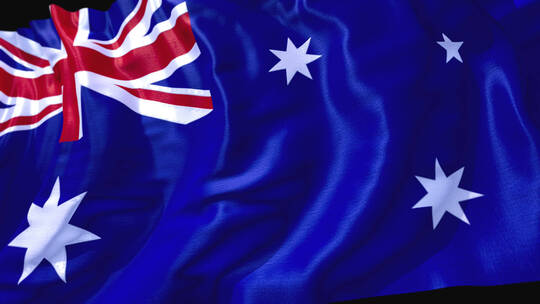 澳洲国旗视频素材模板下载