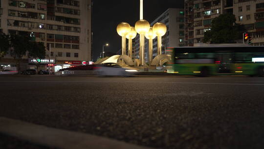 汕头夜景慢镜头视频素材模板下载