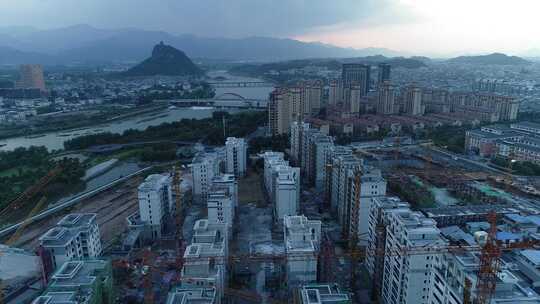 航拍浙江松阳县