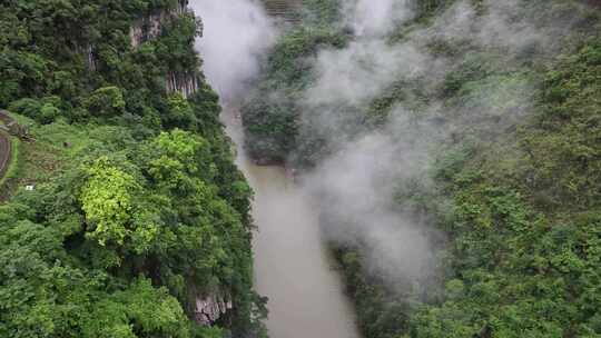 贵州马岭河峡谷航拍