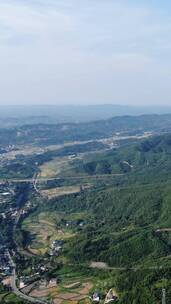 航拍大自然连绵起伏山峰山川