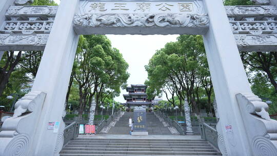 长江三大庙之一汉口龙王庙视频素材模板下载