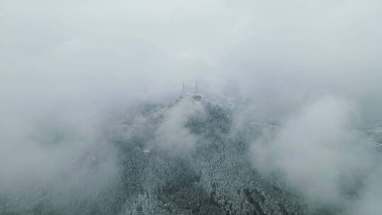 合集冬天森林雪景4K航拍