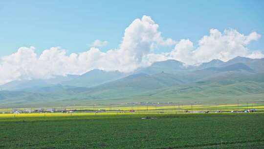 中国青海西北地区自驾游沿途风景