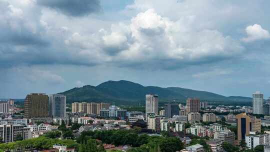 南京钟山风景区云海光影延时