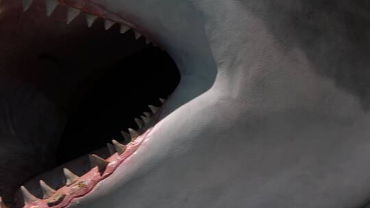 【镜头合集】大白鲨鲨鱼牙齿模型视频素材模板下载