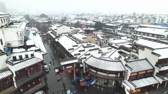 【10分钟】夫子庙雪景视频素材模板下载