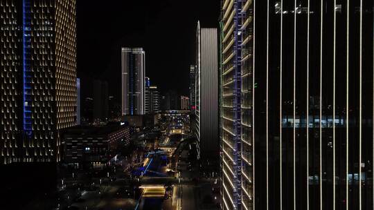 城市大楼 夜景 苏州相城区