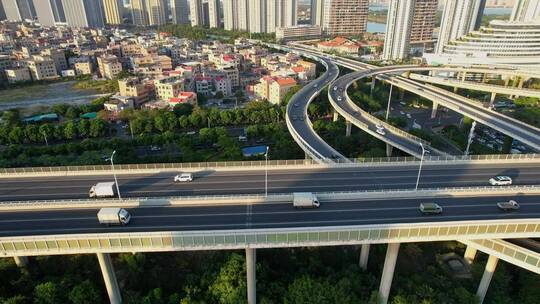 无人机航拍城市立交桥合集