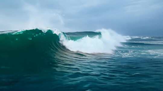 大海海岸线海浪FPV穿越机航拍