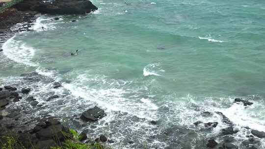 广西北海涠洲岛大海南岸鳄鱼山旅游旅行