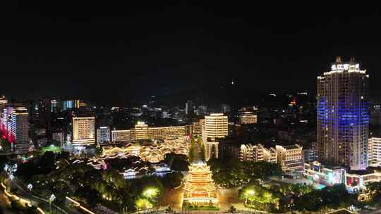 四川宜宾合江门广场夜景