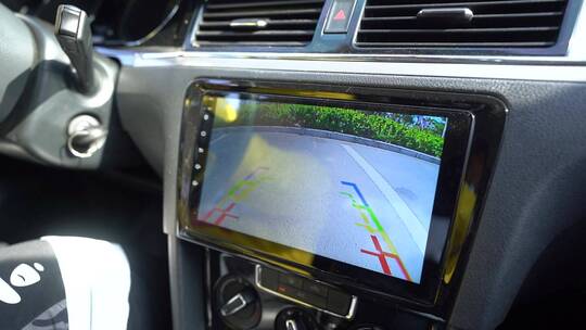 【镜头合集】路面交通安全后视镜倒车视频素材模板下载