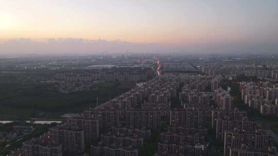 浦江线 闵瑞路地铁站 延时航拍 夜景