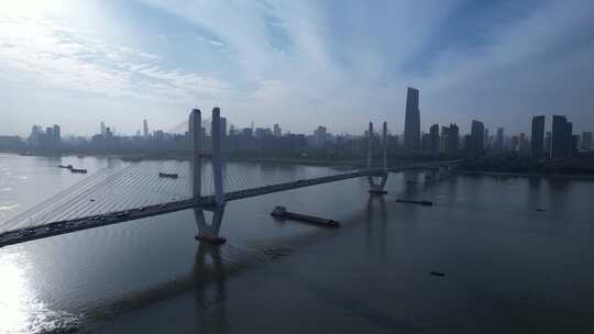 武汉长江二桥航拍
