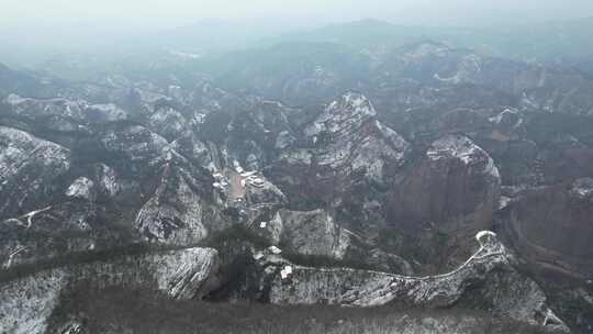 广西桂林资源八角寨雪景