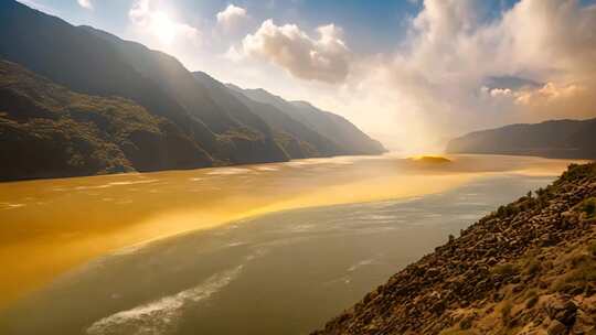 山河壮丽自然风景