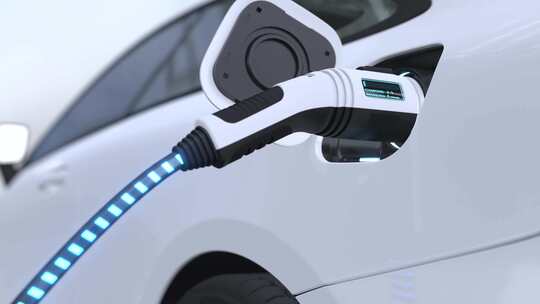 新能源汽车充电桩充电清洁能源节能风机电力视频素材模板下载