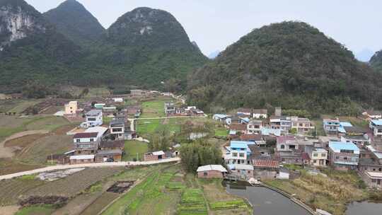 广西柳州塞隆妙景屯农村航拍