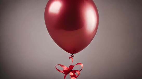 生日红色飞行气球背景