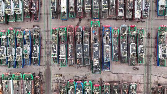 浙江台州海船修理厂视频素材模板下载