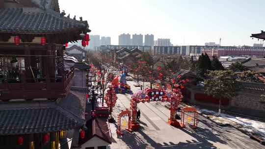山西大同迎新年氛围航怕爱