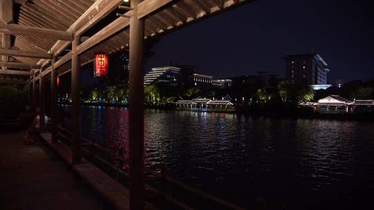 杭州桥西历史文化街区夜景