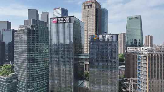 重庆江北嘴中央商务区江北城航拍
