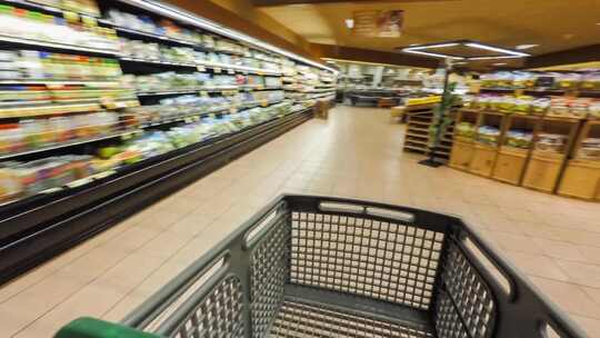第一视角超市购物、买菜视频素材模板下载