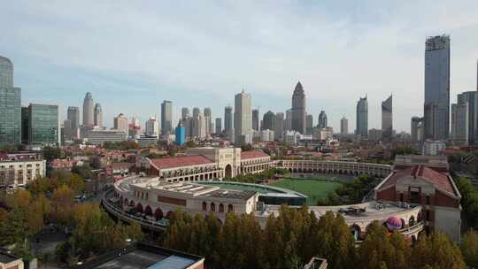 天津五大道文化旅游风景区城市建筑风光