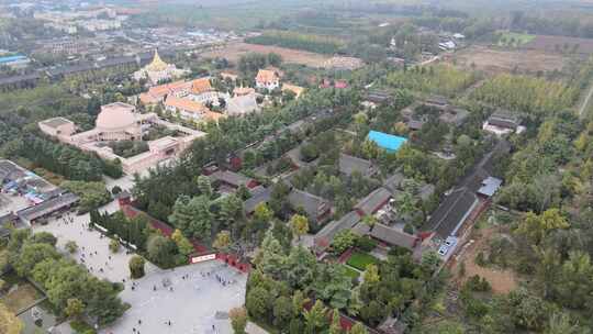 河南洛阳白马寺航拍