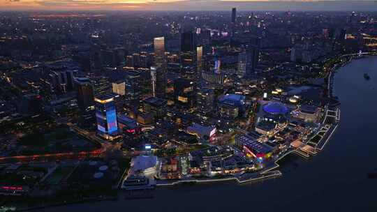 上海徐汇滨江西岸艺术中心CBD航拍