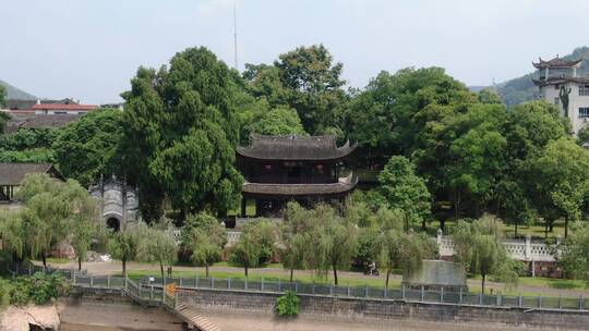 旅游景区湖南洪江芙蓉路4A景区航拍