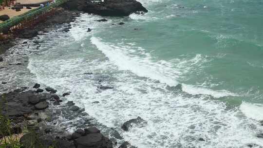 广西北海涠洲岛大海南岸鳄鱼山旅游旅行