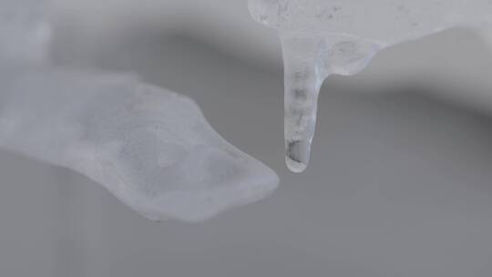 冰融化滴水冰滴水水珠滴落LOG视频素材