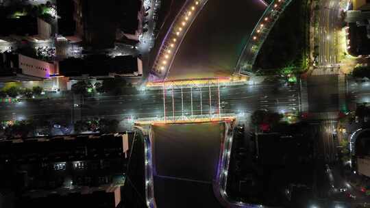 城市夜景万家灯火定西夜景航拍