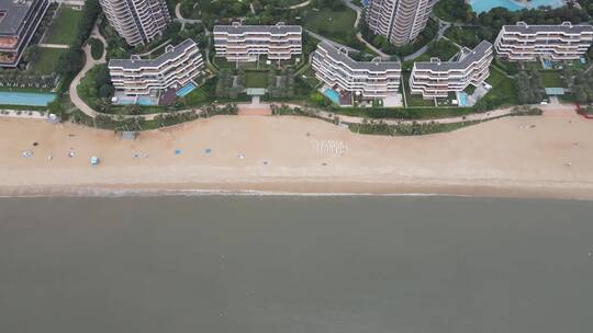惠州小径湾度假区航拍视频素材模板下载