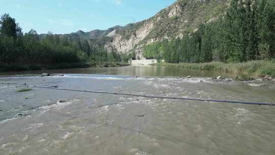 小河 黄河 水位上涨