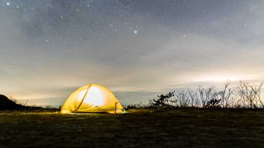 湖北九宫山星空风光延时