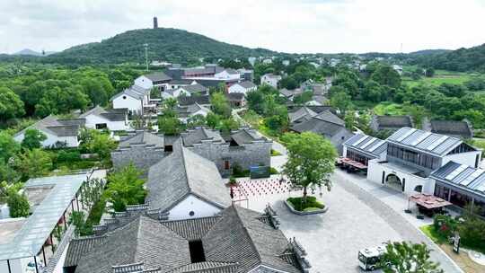 乡村风景全景航拍